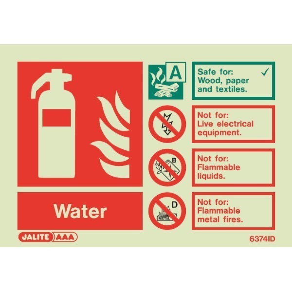 Water fire extinguisher sign > Fire Extinguisher Signs